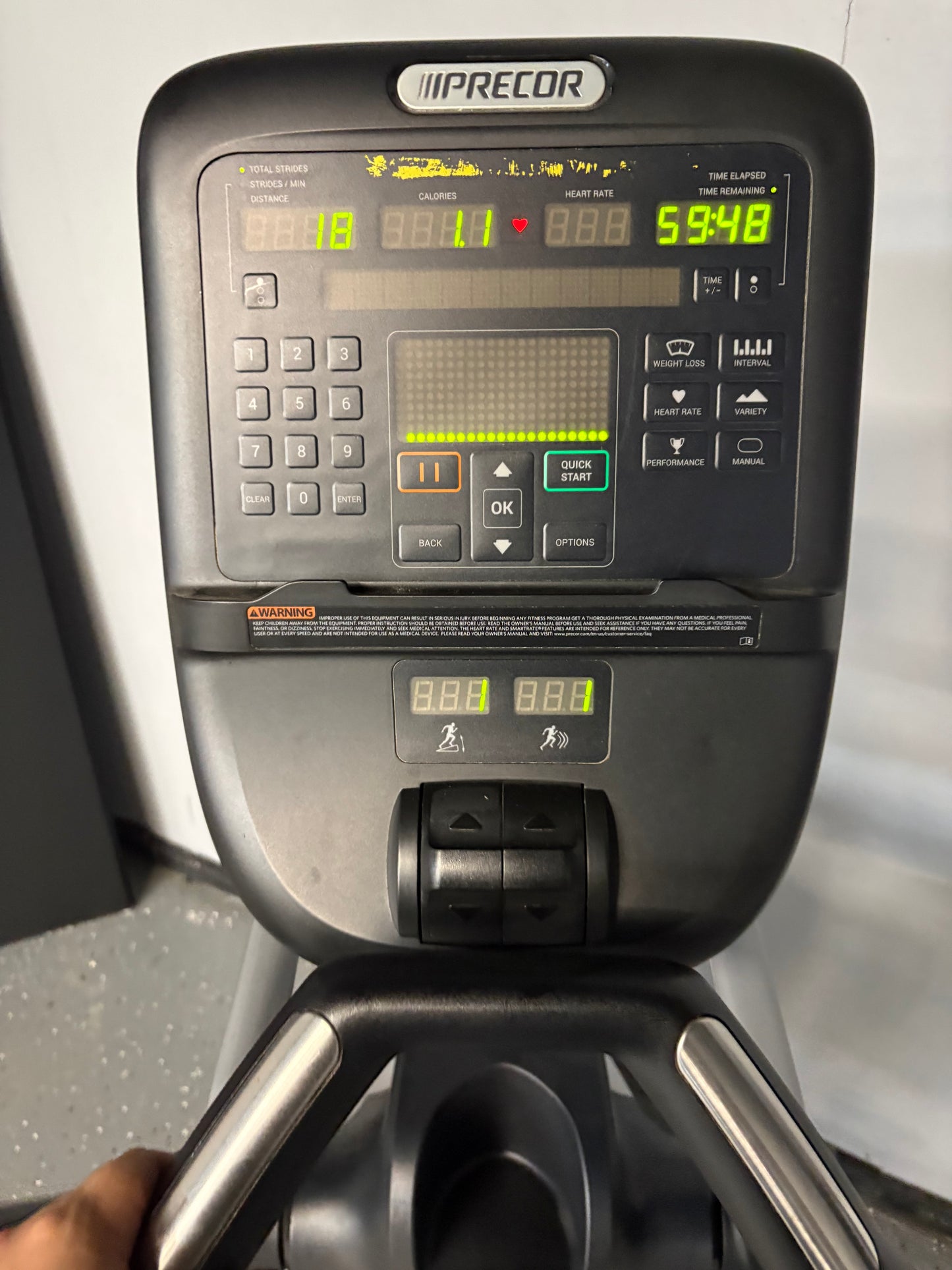 Precor EFX 835 Total Body Elliptical w/P31 Console *Refurbished*