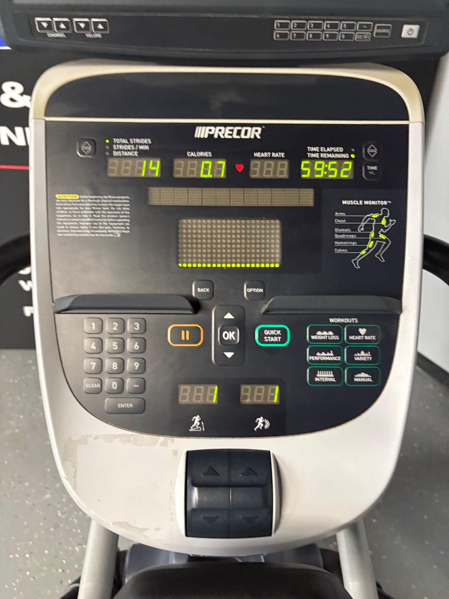 Precor EFX 833 Converging Ramp Lower Body Elliptical P30 Console *Refurbished*