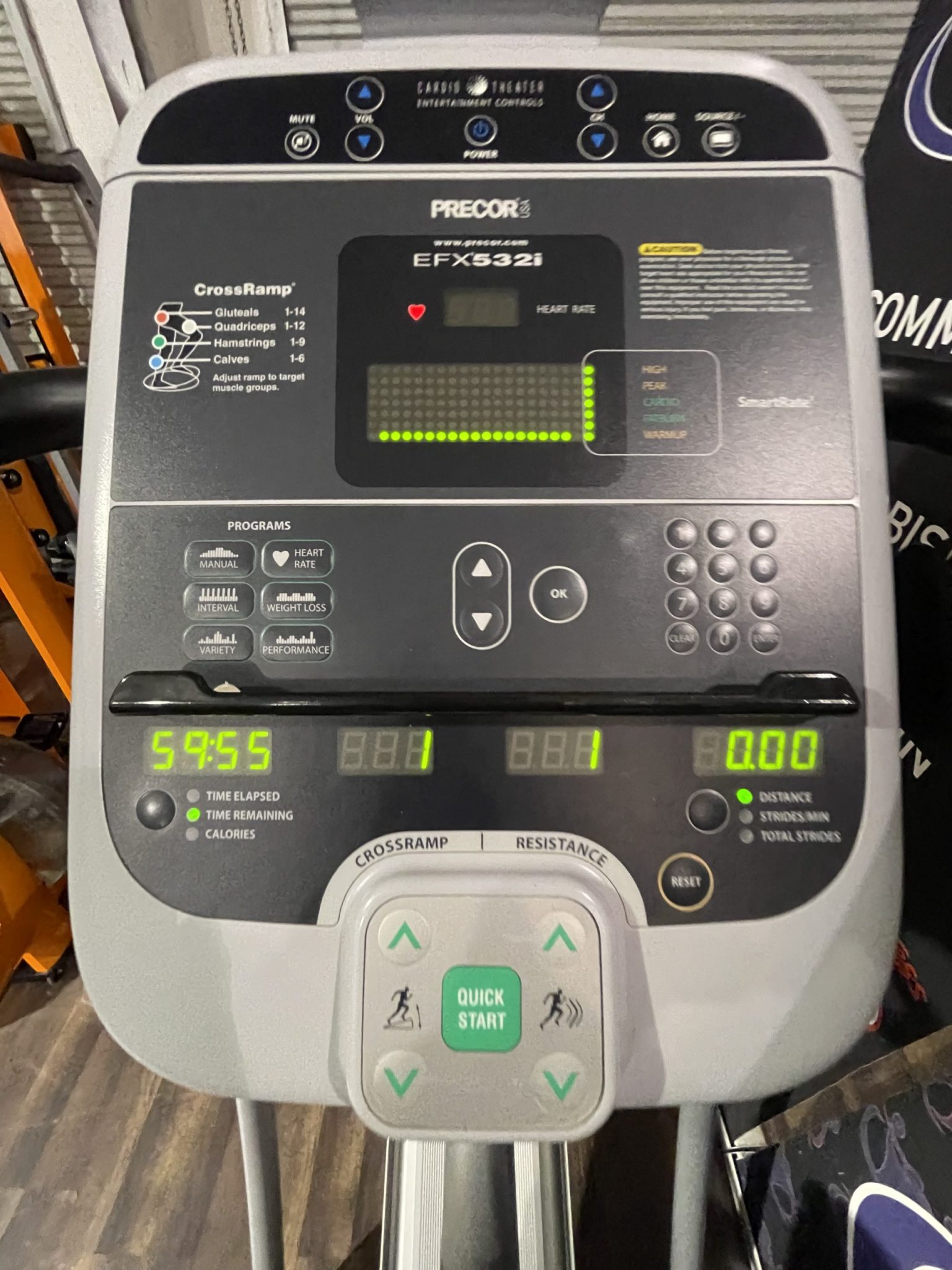 Precor EFX 532i Experience Series Lower Body Elliptical Refurbished