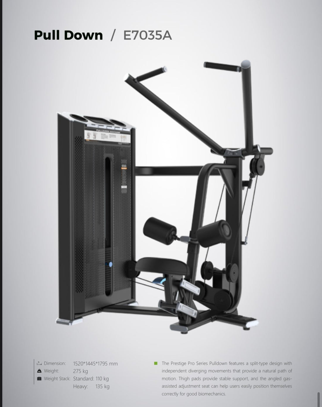 Lat pulldown grip differences - Premier Strength Predator Series Lat Pulldown commercial machine