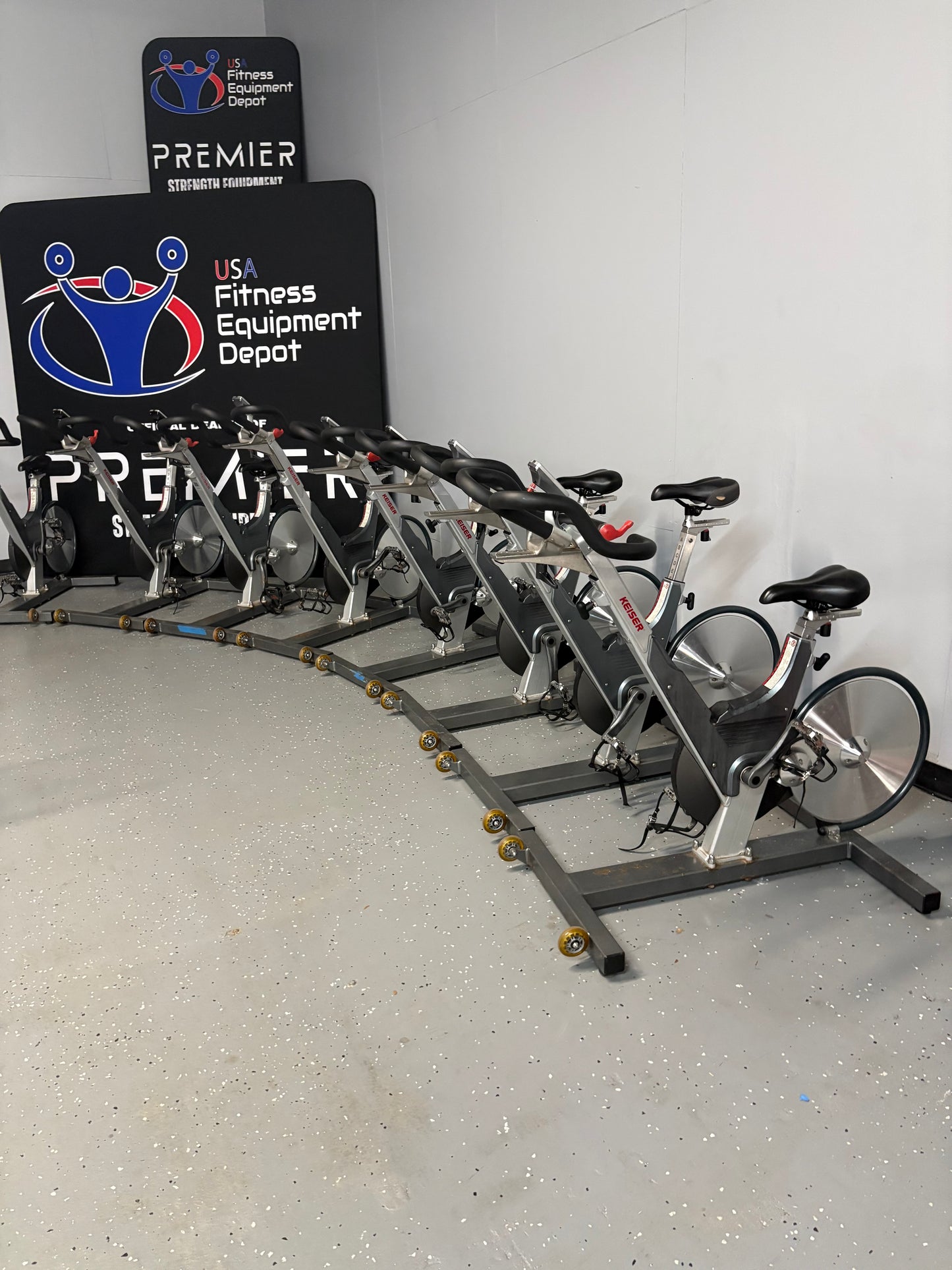 Keiser M3 Plus Indoor Cycling Bikes Set of 19