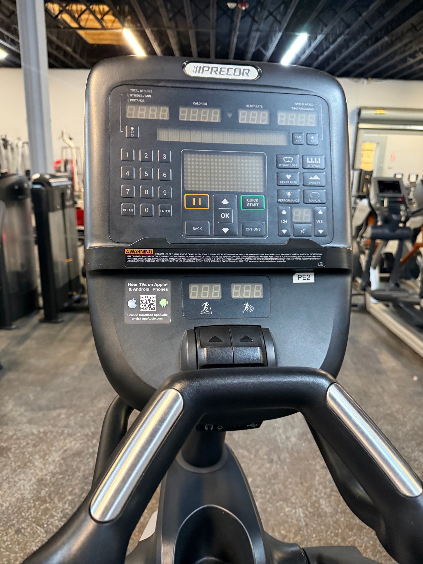 Precor EFX 835 Converging Ramp Total Body Elliptical w/P31 console *Refurbished*