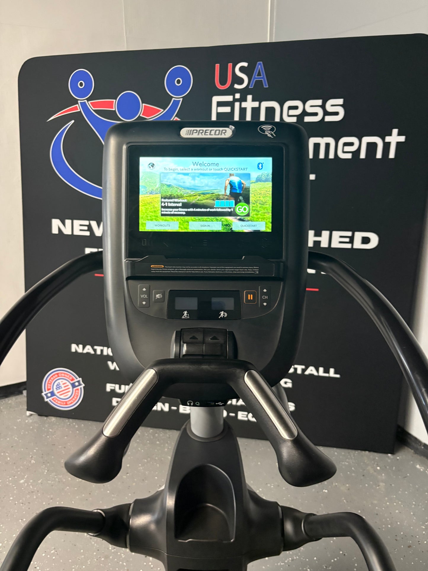 Precor EFX 883 Lower Body Converging Ramp Elliptical P62 Console *Refurbished*