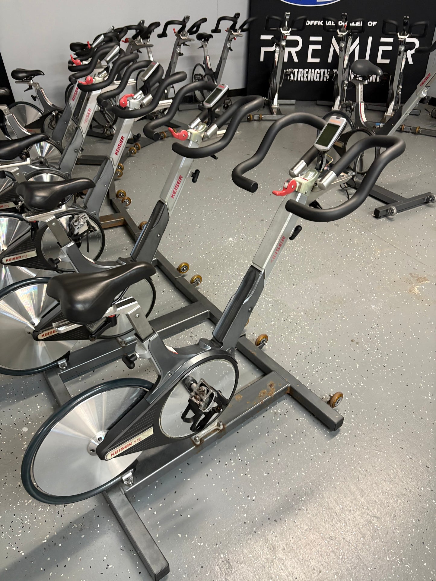 Keiser M3 Plus Indoor Cycling Bikes Set of 19
