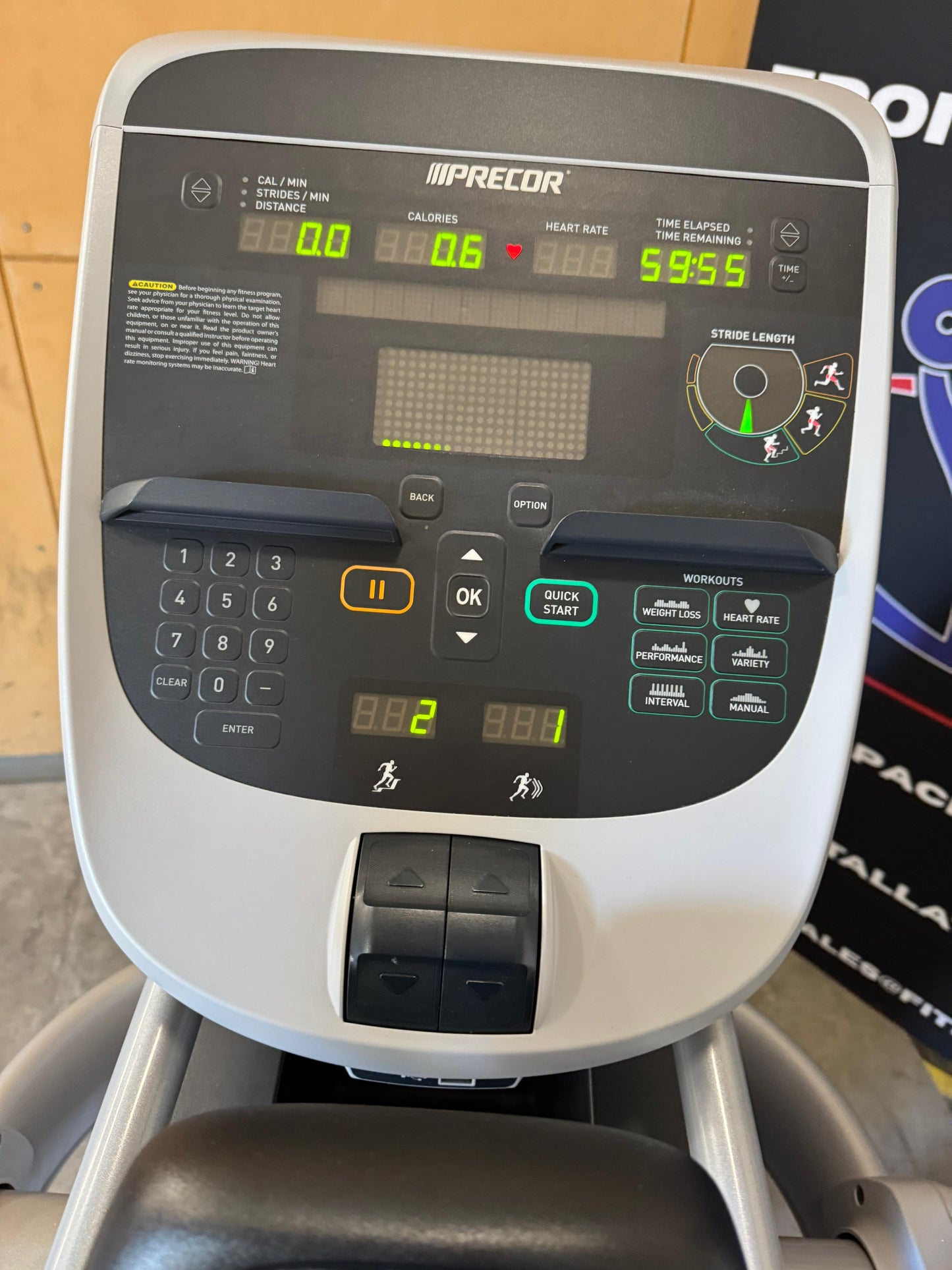 Precor AMT 835 Open Stride Elliptical P30 Console *REFURBISHED*