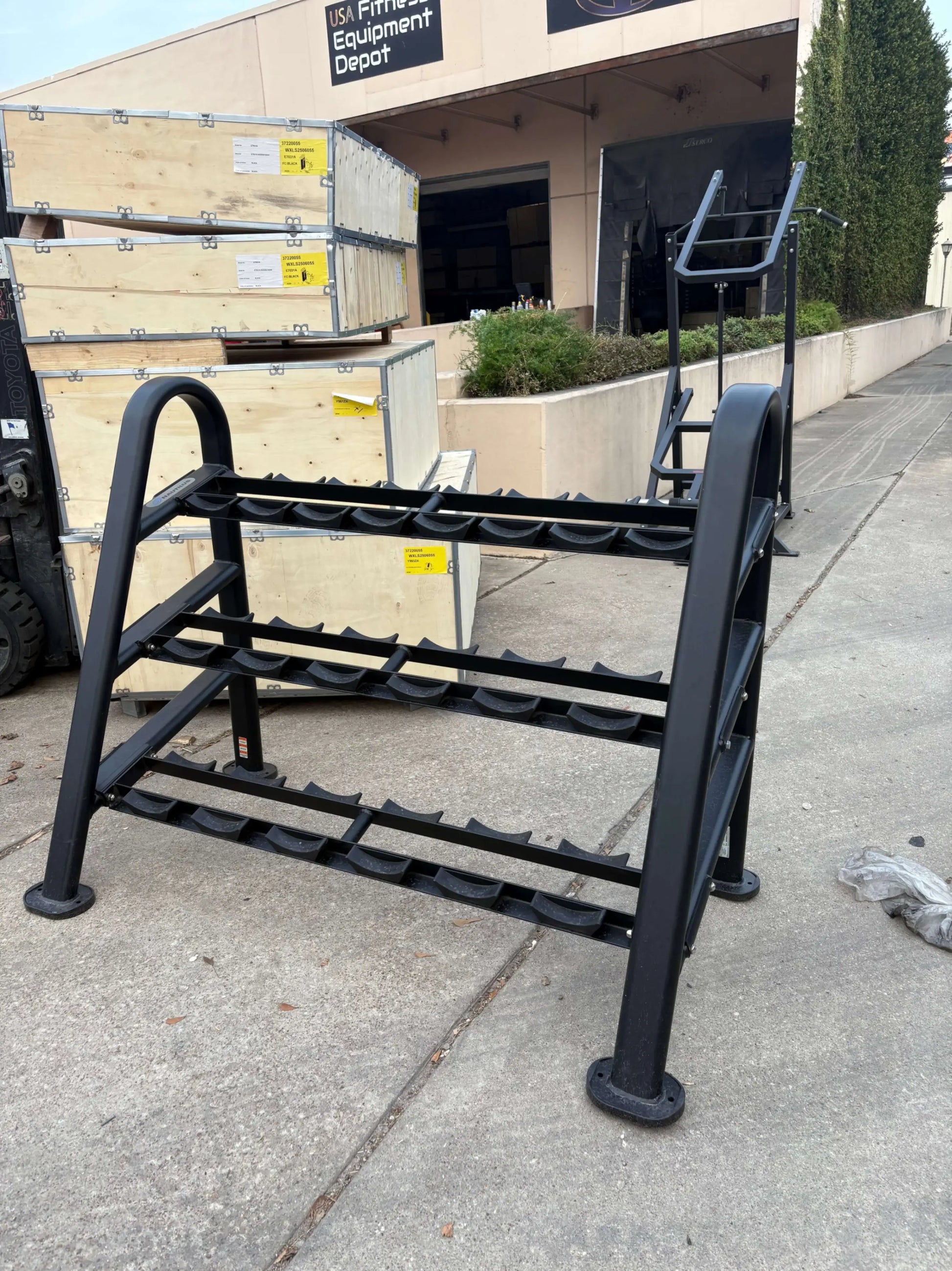 Nautilus 3 Tier Rack - commercial fitness equipment
