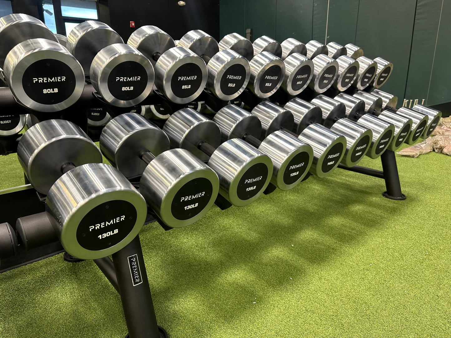 Premier Strength Chrome Dumbbell Set 5-150 w/Rack *NEW*