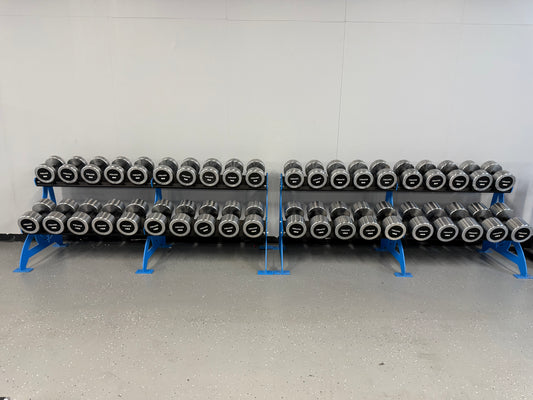 Premier Strength Chrome Dumbbell Set 55-150 (Rack NOT Included) *NEW*