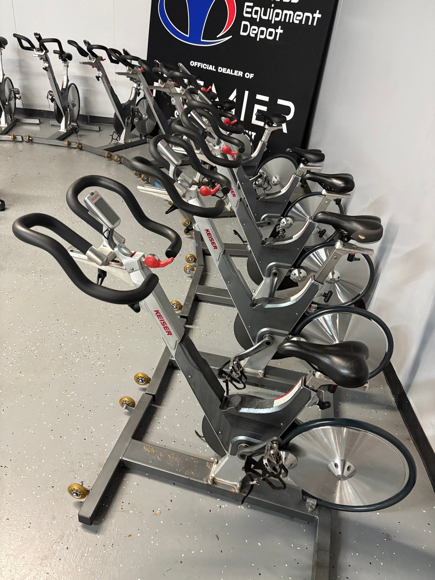 Keiser M3 Plus Indoor Cycling Bikes Set of 19