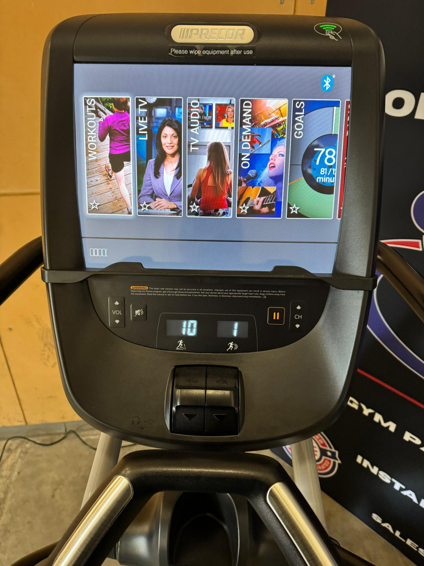 Precor EFX 883 Lower Body Elliptical Converging Ramp w/ P82 Console *REFURBISHED*