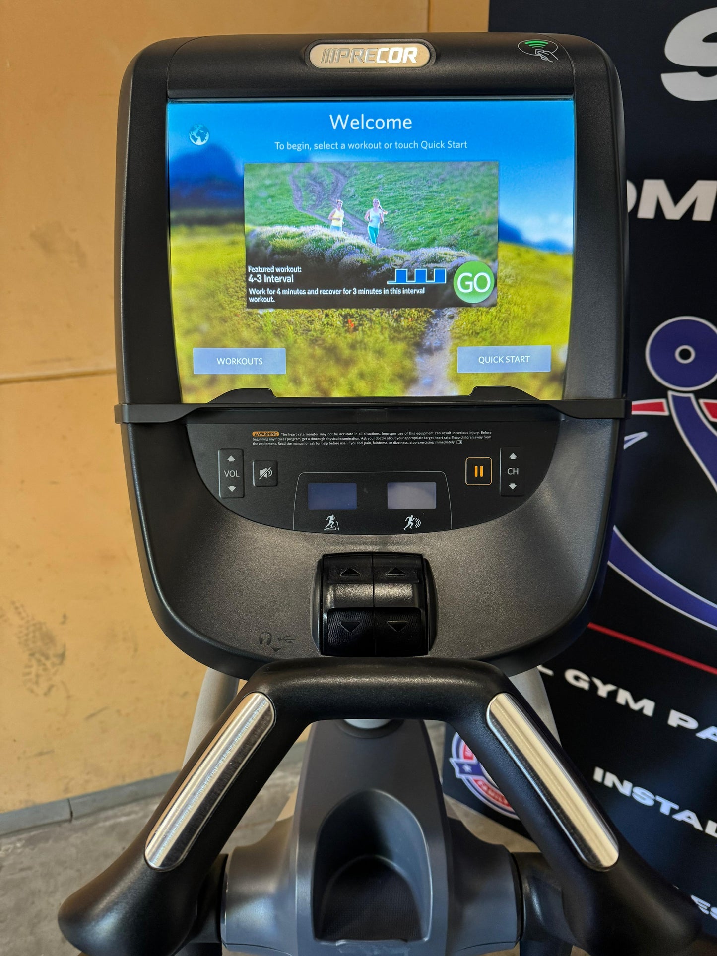 Precor EFX 885 Total Body Converging Ramp P82 Console *REFURBISHED*