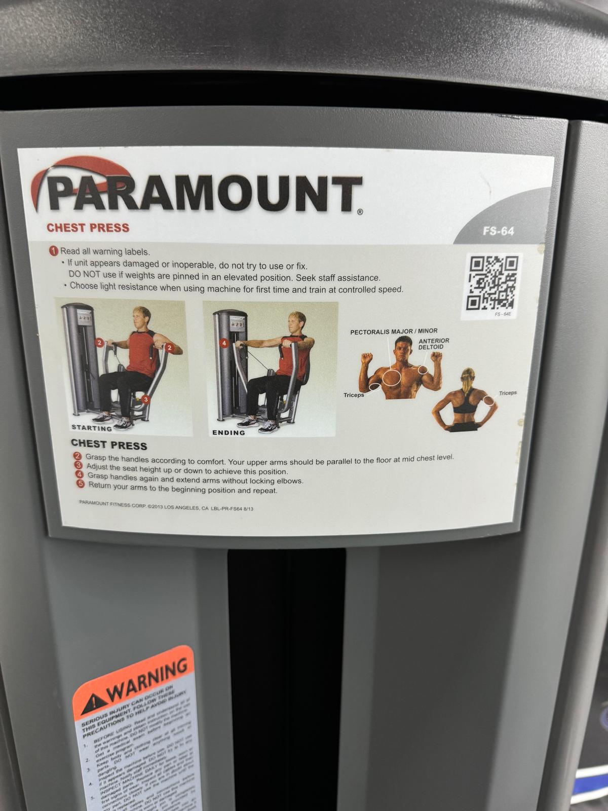 Paramount Chest Press *REFURBISHED*