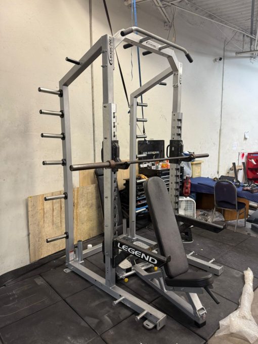 Legends Fitness Half Rack w/Bench *REFURBISHED* - Image 3