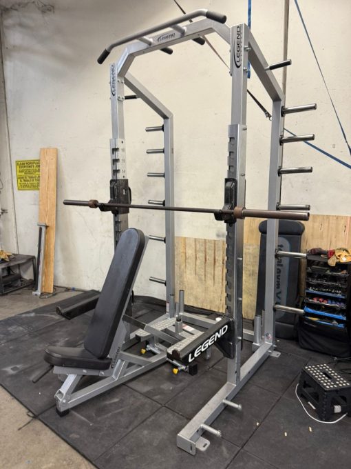 Legends Fitness Half Rack w/Bench *REFURBISHED* - Image 2