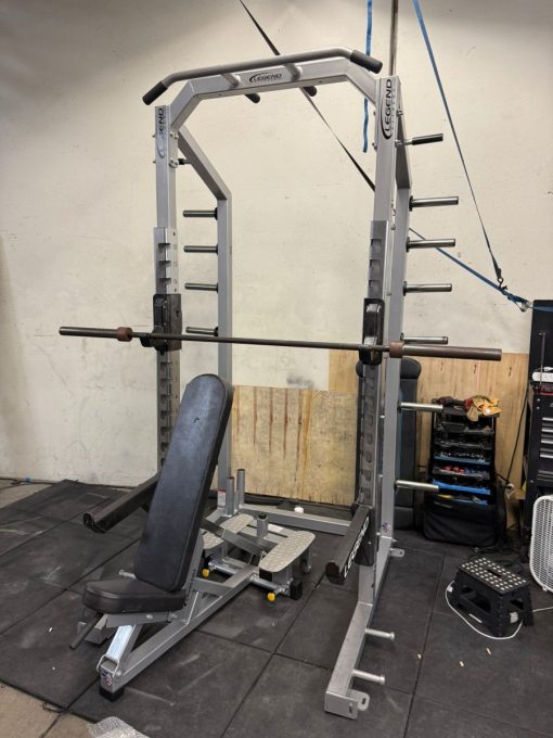 Legends Fitness Half Rack w/Bench *REFURBISHED*