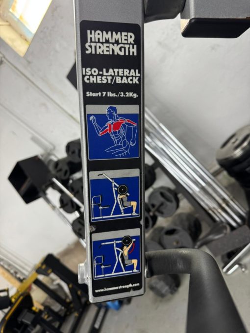 Hammer Strength ISO- Lateral Chest Press/High Row Combo *REFURBISHED* - Image 6